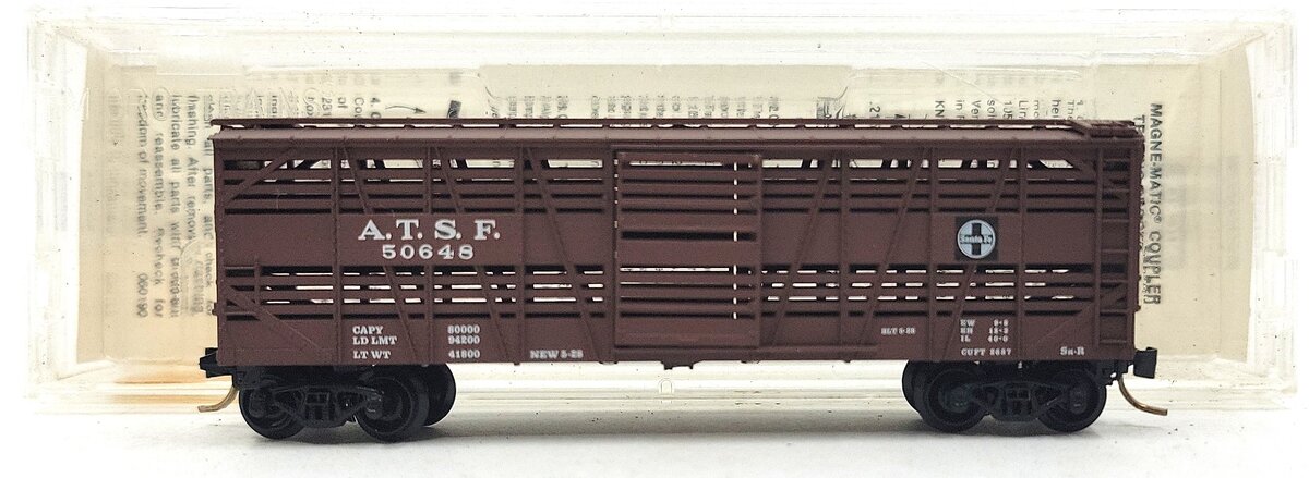 Micro-Trains 03500080 N Santa Fe 40' Despatch Stock Car #50648 LN/Box