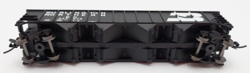 Trainworx Inc 2411-11 N Burlington Northern 100-Ton 4-Bay Hopper #522272 w Coal