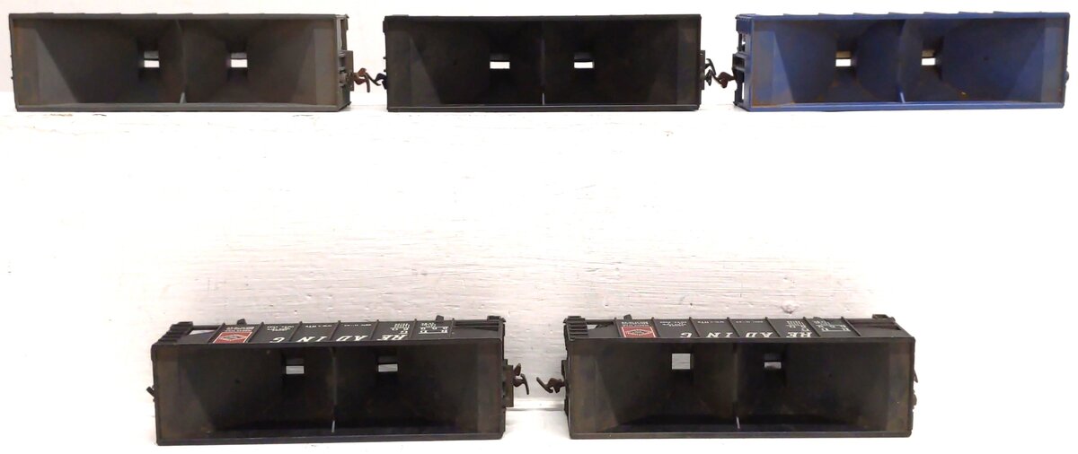 HO Scale Assorted Hopper Cars: 10056, 65950, 124246, X101 [5] VG