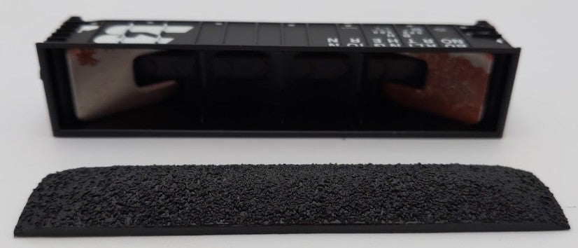 Trainworx Inc 2411-12 N Burlington Northern 100-Ton 4-Bay Hopper #522293 w Coal EX/Box