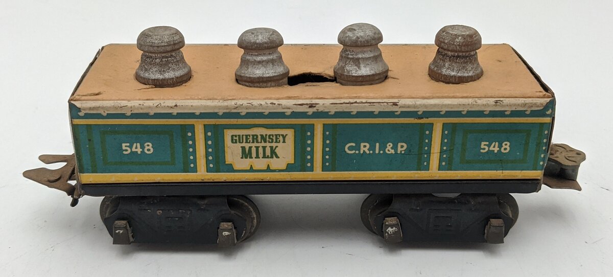 Marx 548 Vintage O C.R.I.&P. Tinplate Gondola VG