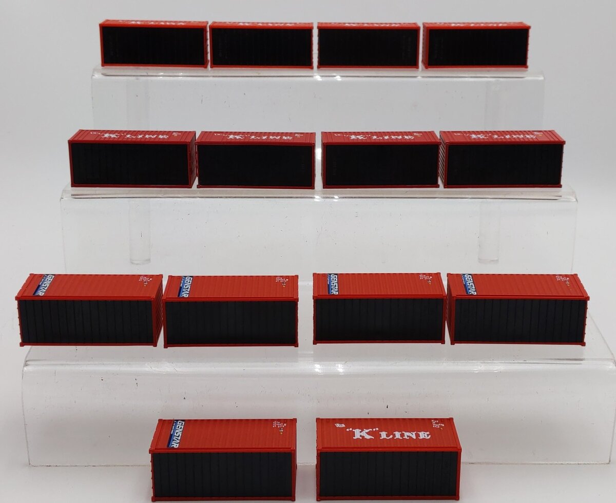 Walthers HO Scale 20' Corrugated Containers #933-1752,933-2002,933-2004 [14] EX