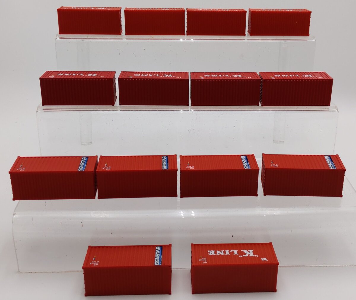Walthers HO Scale 20' Corrugated Containers #933-1752,933-2002,933-2004 [14] EX