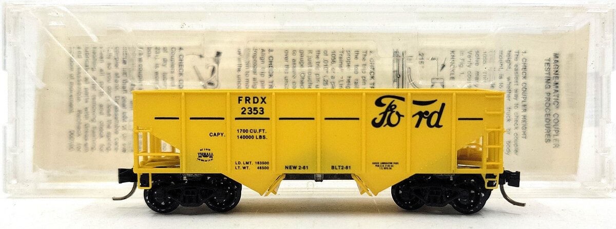 Micro-Trains 05600020 N Ford 33' Twin Bay Rib Side Hopper #2353 EX/Box