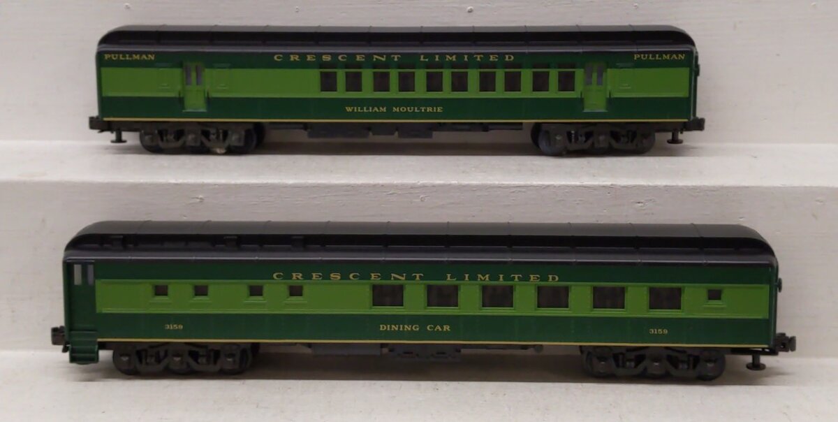 MTH 20-4008 O Gauge Southern Crescent Limited Passenger Car (Set of 2) EX/Box