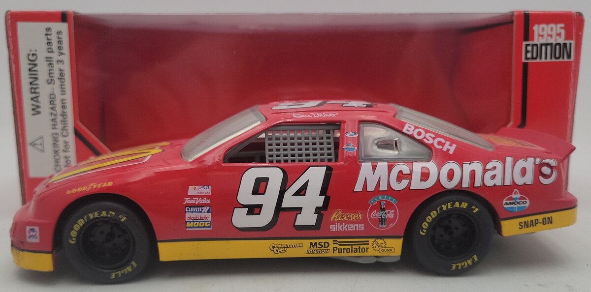 Racing Champions 1995 1:24 Diecast McDonalds Stock Car Replica EX/Box