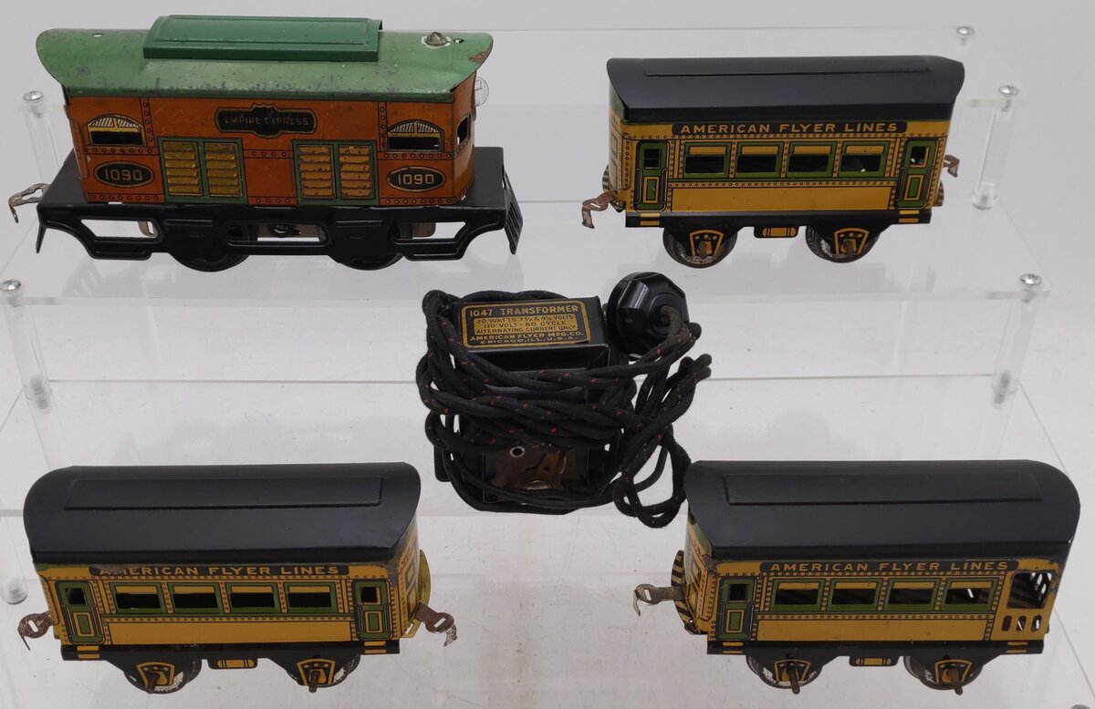 American Flyer 515 Vintage O Electric Passenger Set VG/Box