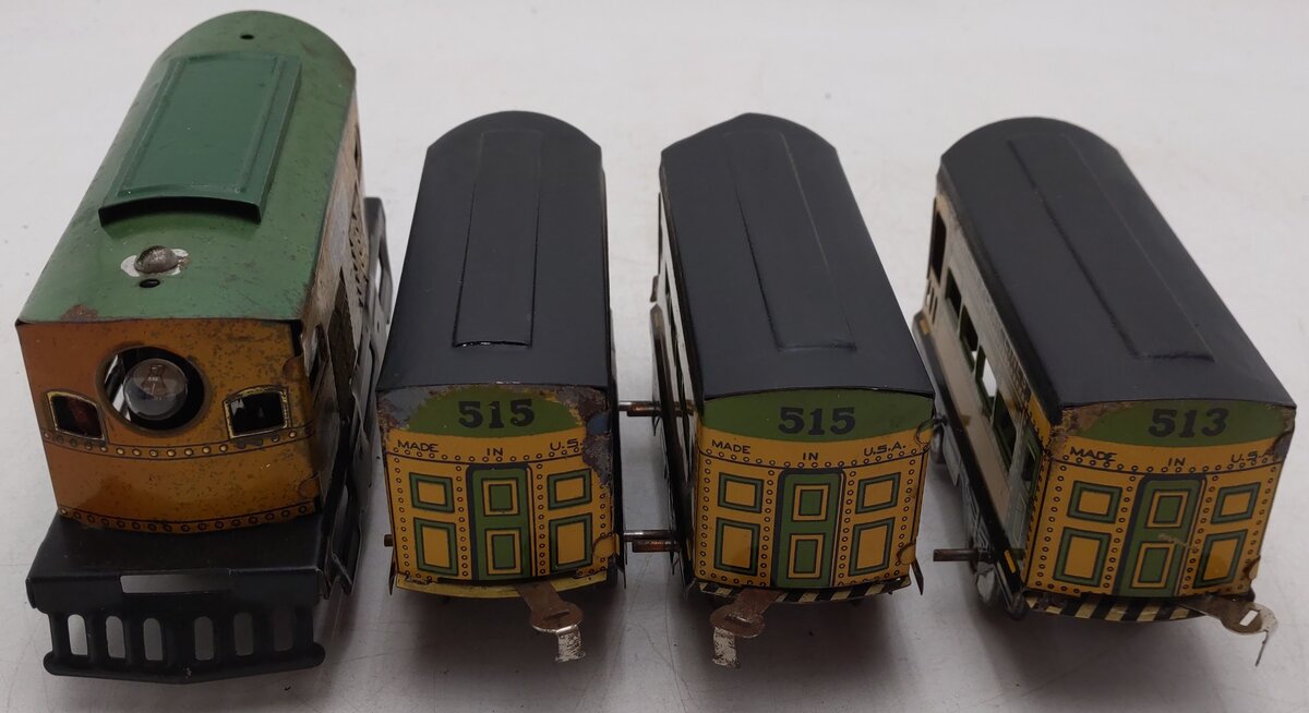 American Flyer 515 Vintage O Electric Passenger Set VG/Box