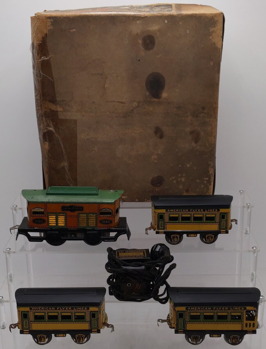 American Flyer 515 Vintage O Electric Passenger Set VG/Box
