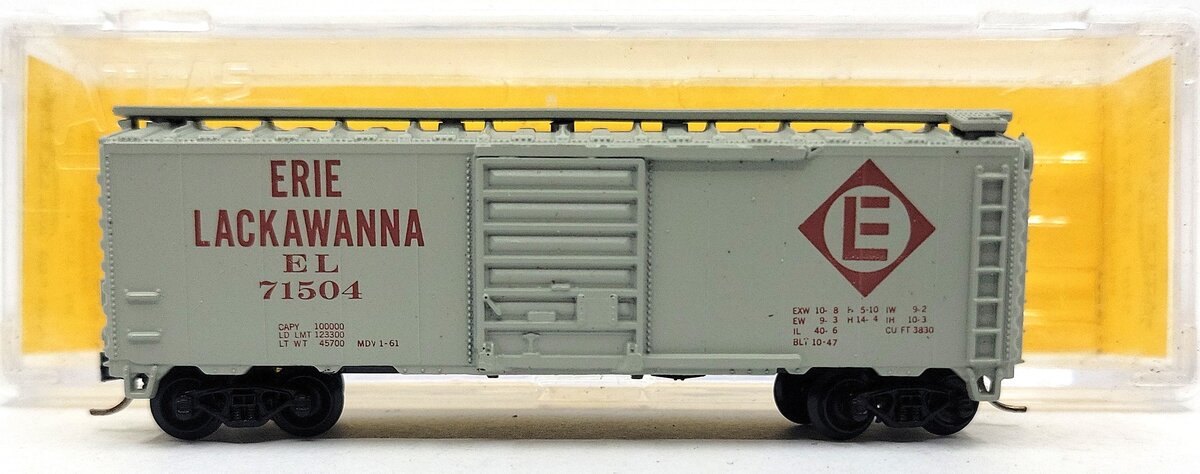 Atlas 3402 N Scale Erie Lackawanna 40' Box Car #71504 LN/Box