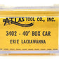 Atlas 3402 N Scale Erie Lackawanna 40' Box Car #71504 LN/Box