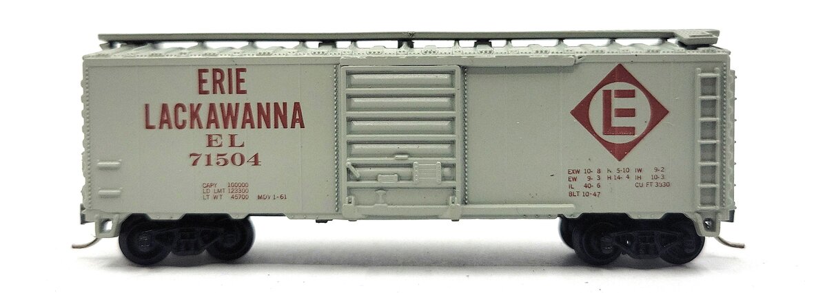 Atlas 3402 N Scale Erie Lackawanna 40' Box Car #71504 LN/Box