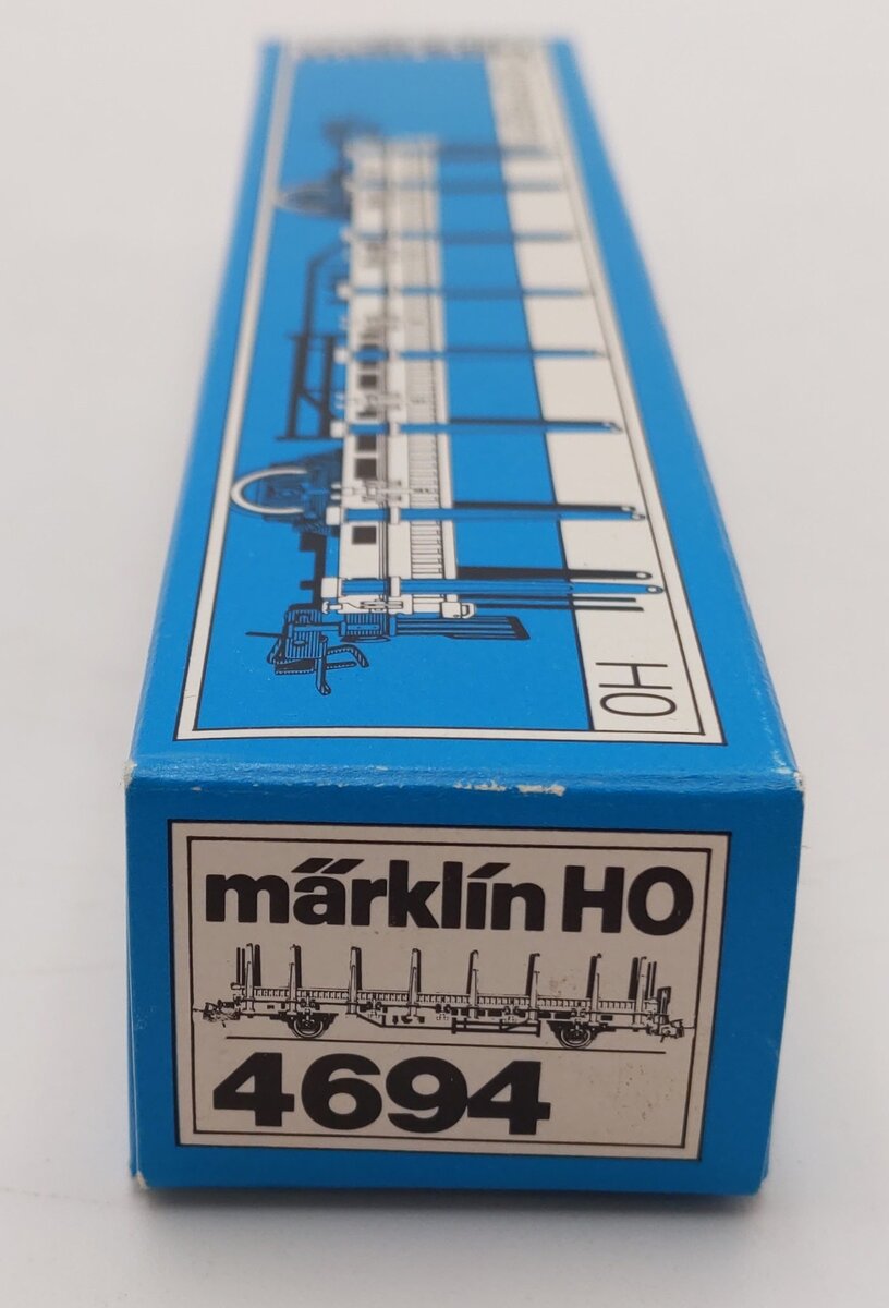 Marklin 4694 HO Scale DB Flatcar w/Brakeman's Platform EX/Box