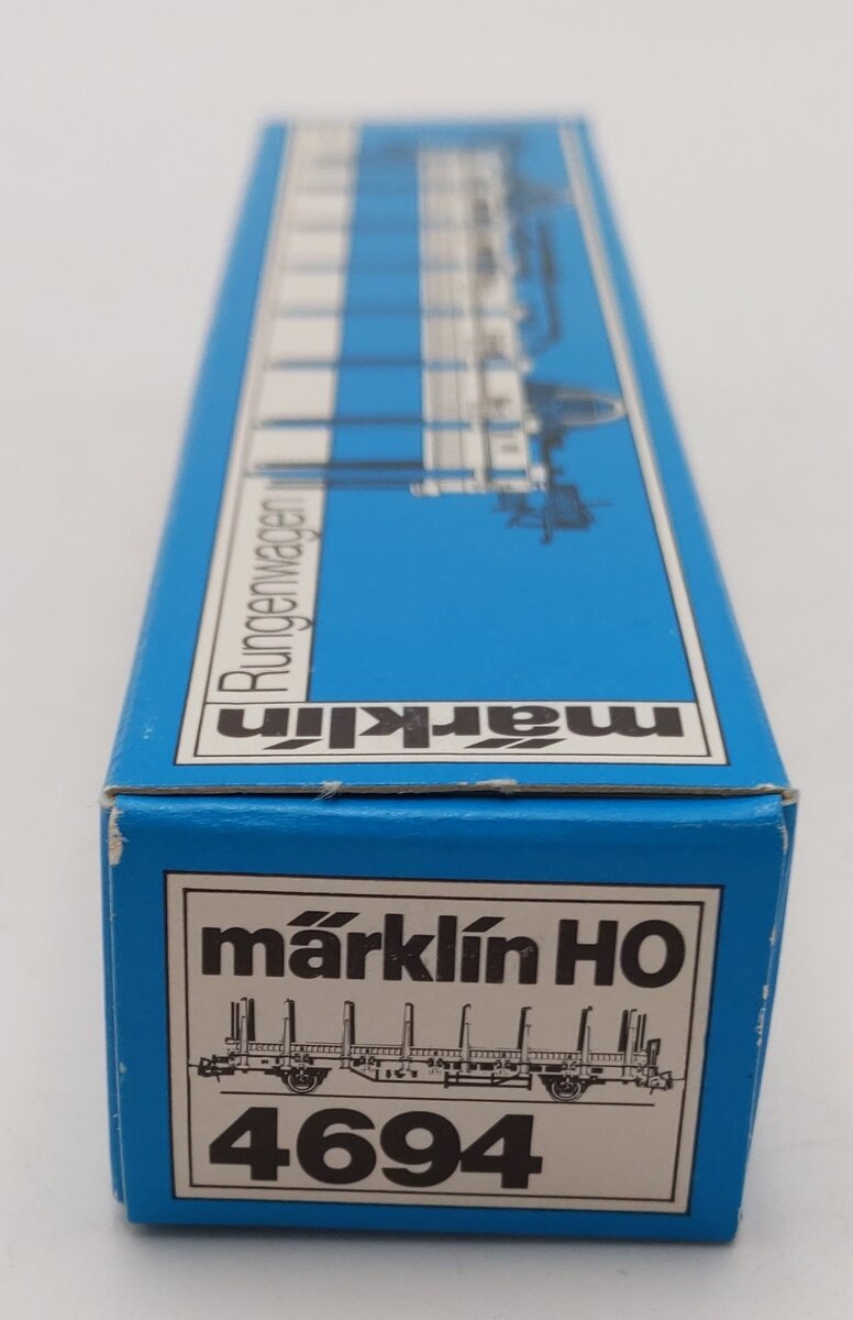 Marklin 4694 HO Scale DB Flatcar w/Brakeman's Platform EX/Box