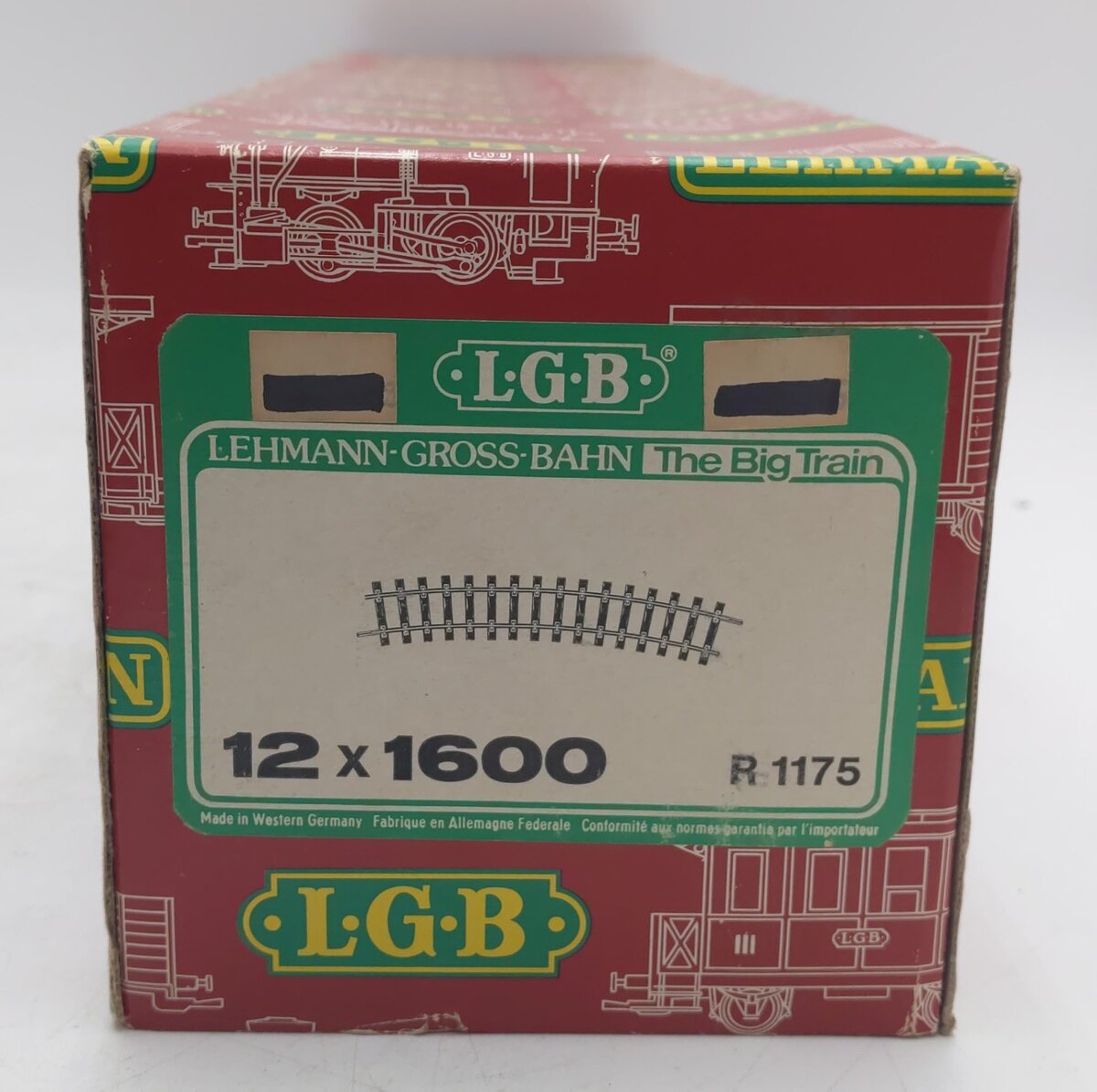LGB 1600 G Scale Curved Track Sections (12) EX/Box