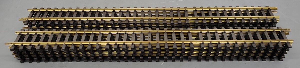 Aristo-Craft 11070 Euro Brass 3' Straight Track Sections (10) EX/Box