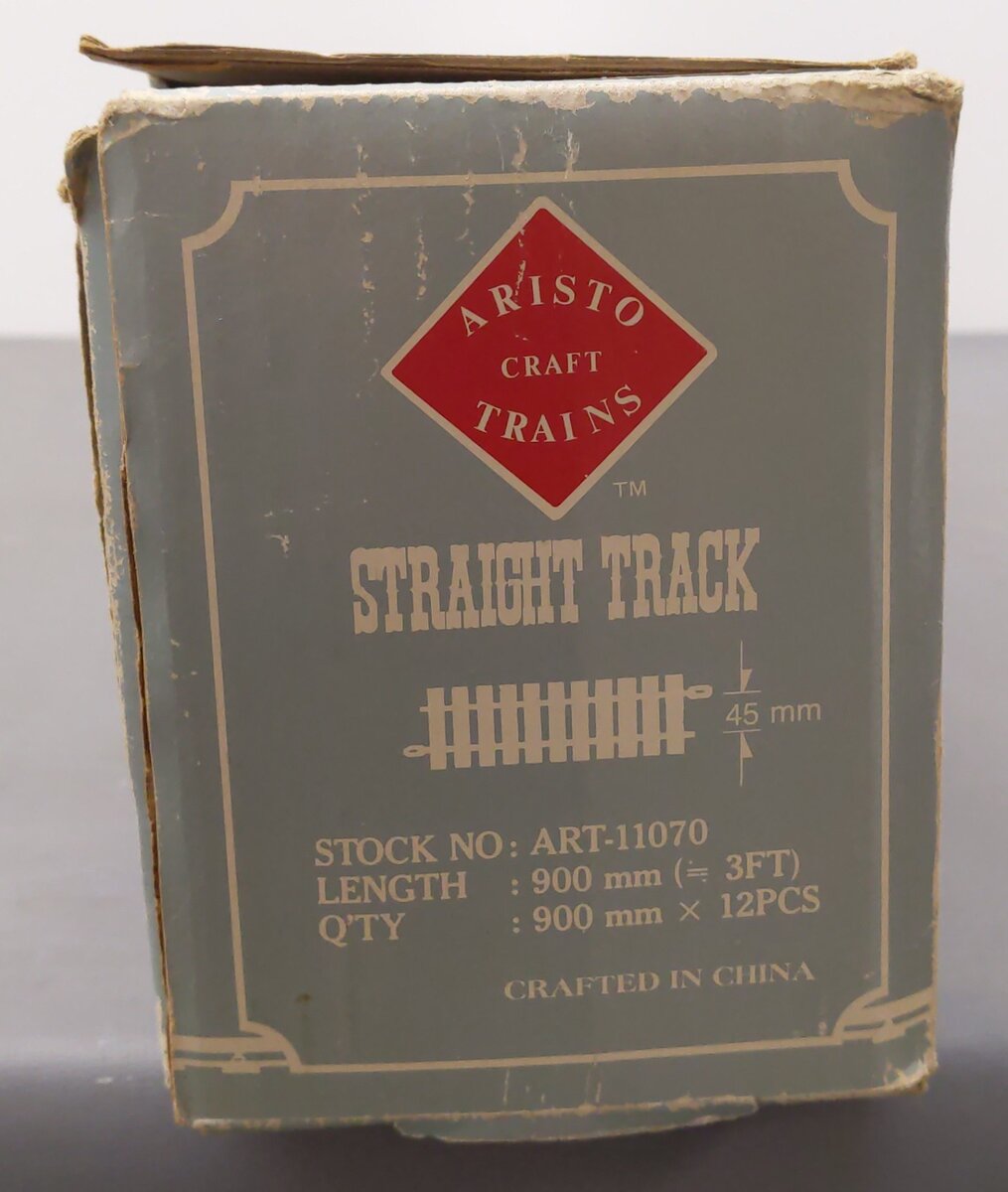 Aristo-Craft 11070 Euro Brass 3' Straight Track Sections (10) EX/Box