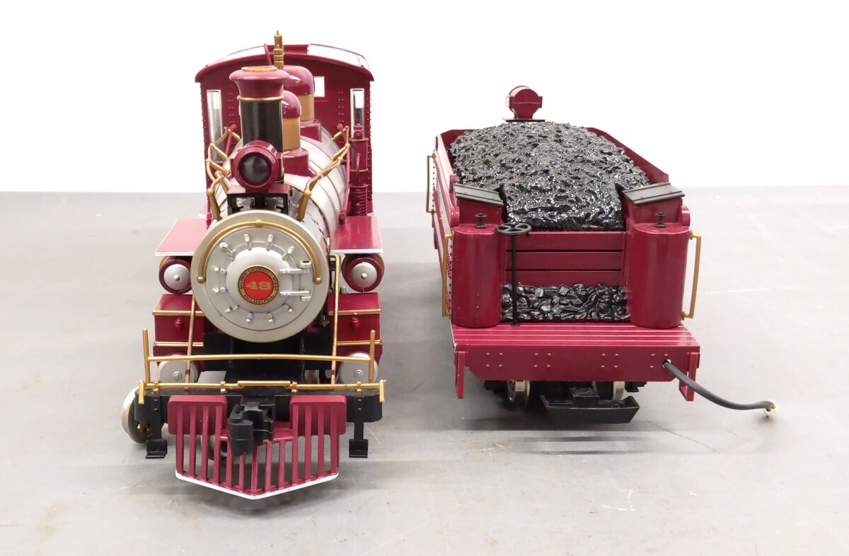 Bachmann 91202 G Scale Santa Fe 4-6-0 Baldwin Steam Locomotive & Tender EX/Box