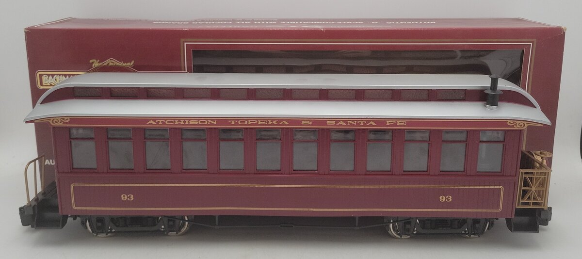 Bachmann 97302 G Scale Santa Fe Observation Car with Light EX/Box