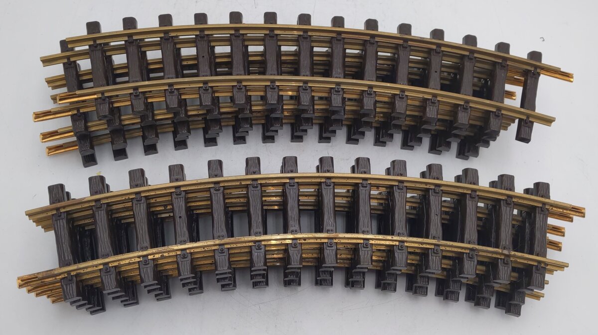 LGB 1500 G Scale Wide Radius Curved Track (10) EX/Box