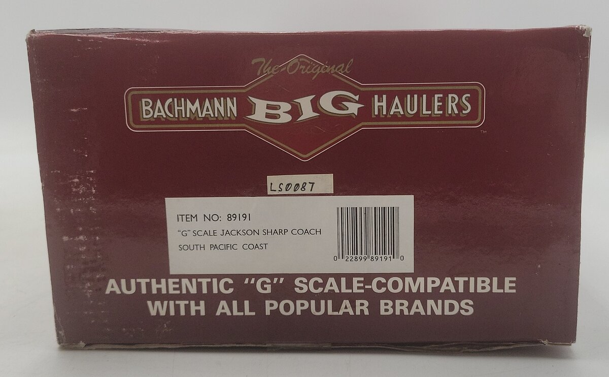 Bachmann 89191 G Scale South Pacific Coast Passenger Car EX/Box