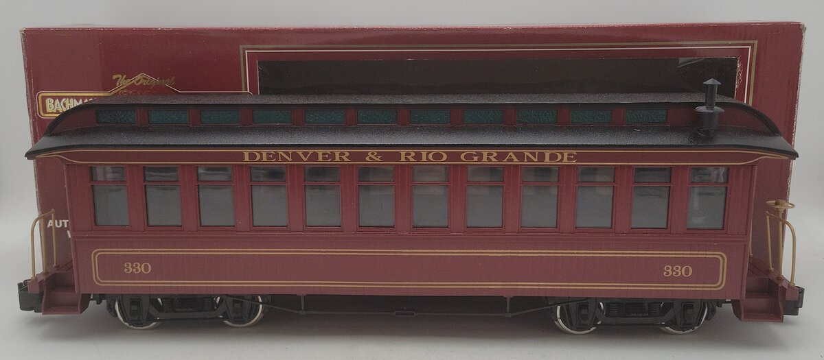 Bachmann 97218 G Scale Denver & Rio Grande Coach Car #330 EX/Box
