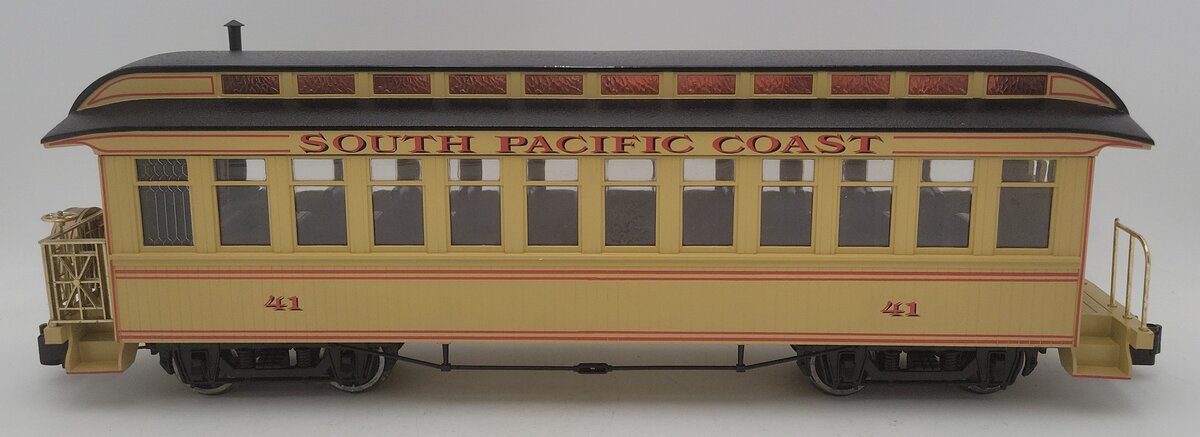 Bachmann 89194 G South Pacific Coast Observation Passenger Car w/ Metal Wheels VG