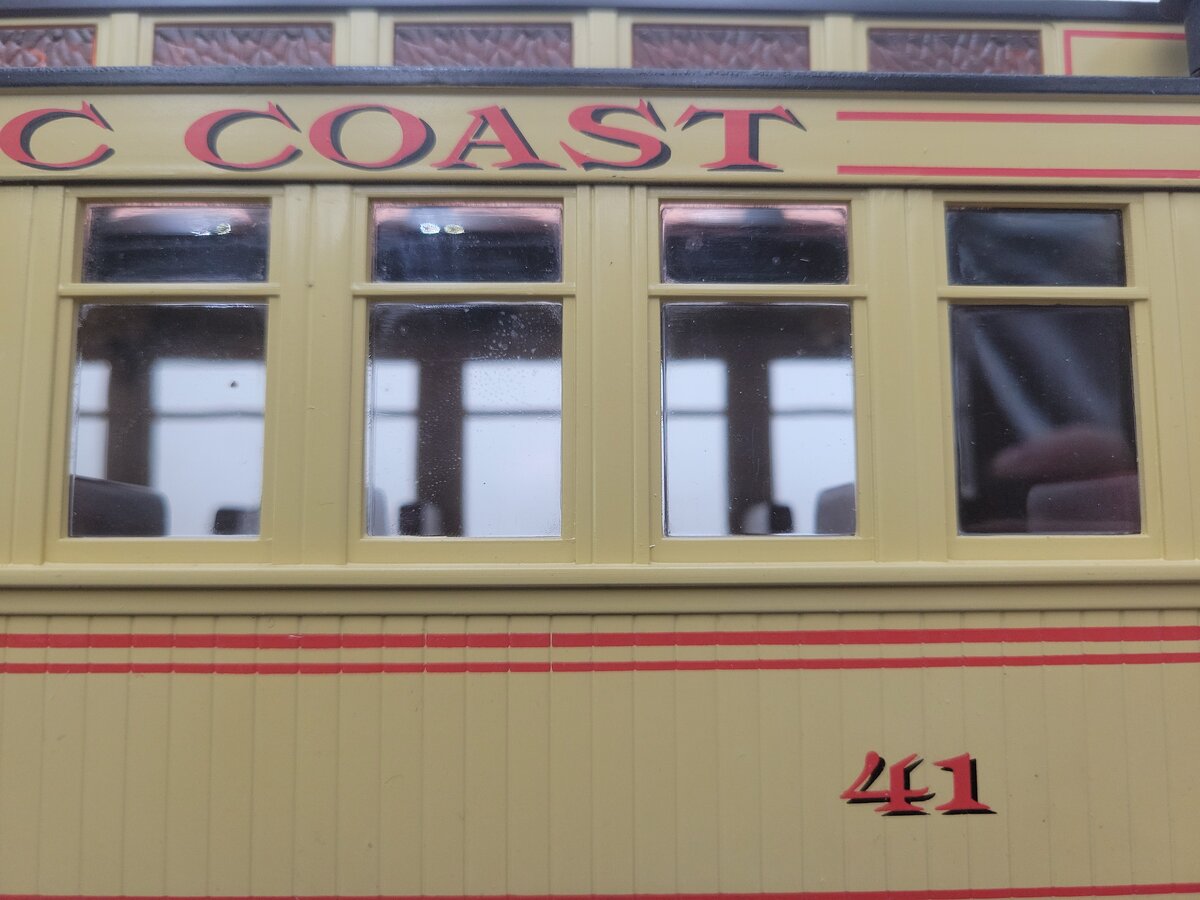 Bachmann 89194 G South Pacific Coast Observation Passenger Car w/ Metal Wheels VG