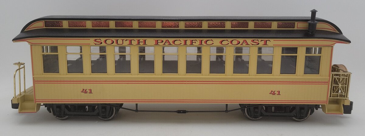 Bachmann 89194 G South Pacific Coast Observation Passenger Car w/ Metal Wheels VG