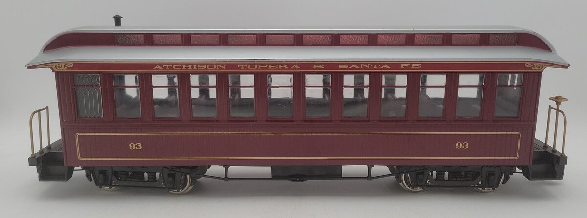 Bachmann 97202 G Scale Santa Fe Lighted Coach Car EX/Box