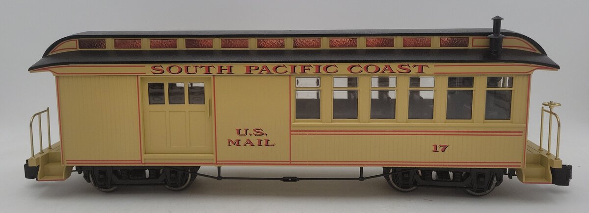 Bachmann 89192 G Scale South Pacific Coast Combine Passenger Car - Metal Wheels EX