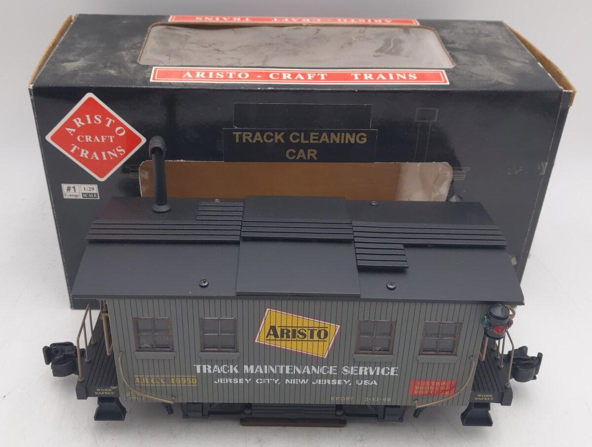 Aristo-Craft 46950 1 Gauge Track Maintenance Service Car/Track Cleaning Car EX/Box