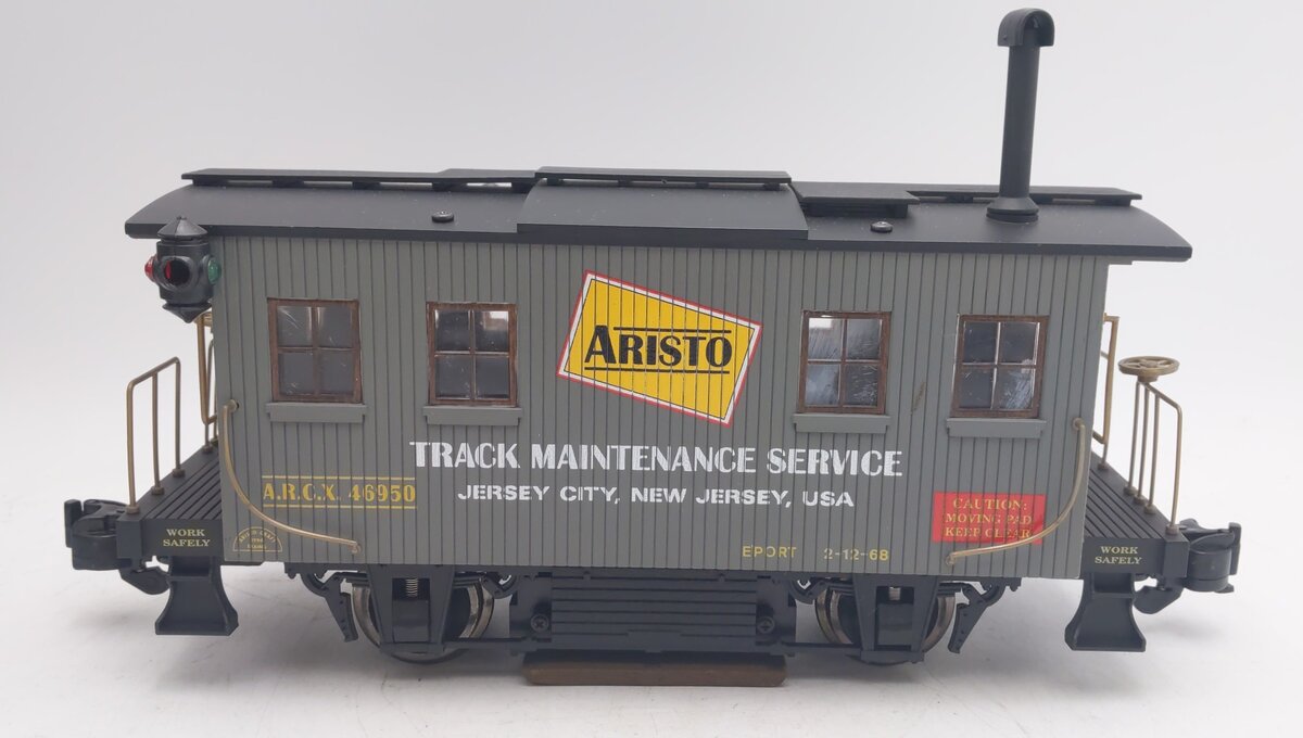 Aristo-Craft 46950 1 Gauge Track Maintenance Service Car/Track Cleaning Car EX/Box