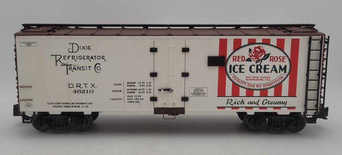 Aristo-Craft 46210 Red Rose Ice Cream Reefer Car - Metal Wheels VG/Box