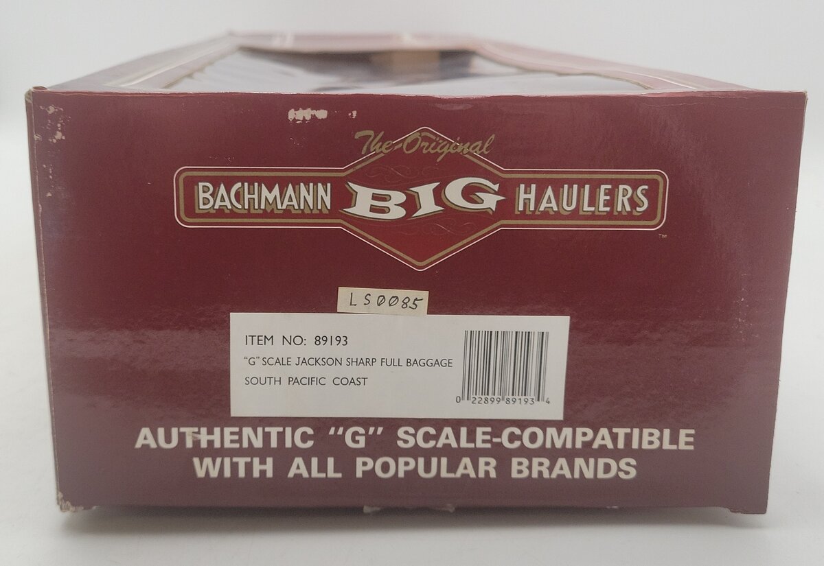Bachmann 89193 G Scale South Pacific Coast Baggage Car EX/Box