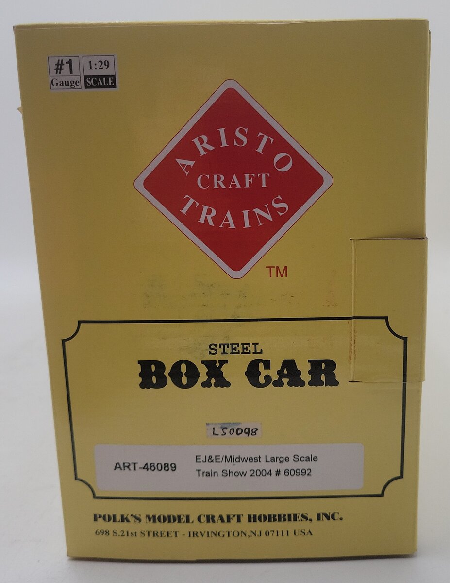 Aristo-Craft 46089 G Scale RARE Elgin Joliet & Eastern Special Run Boxcar LN/Box