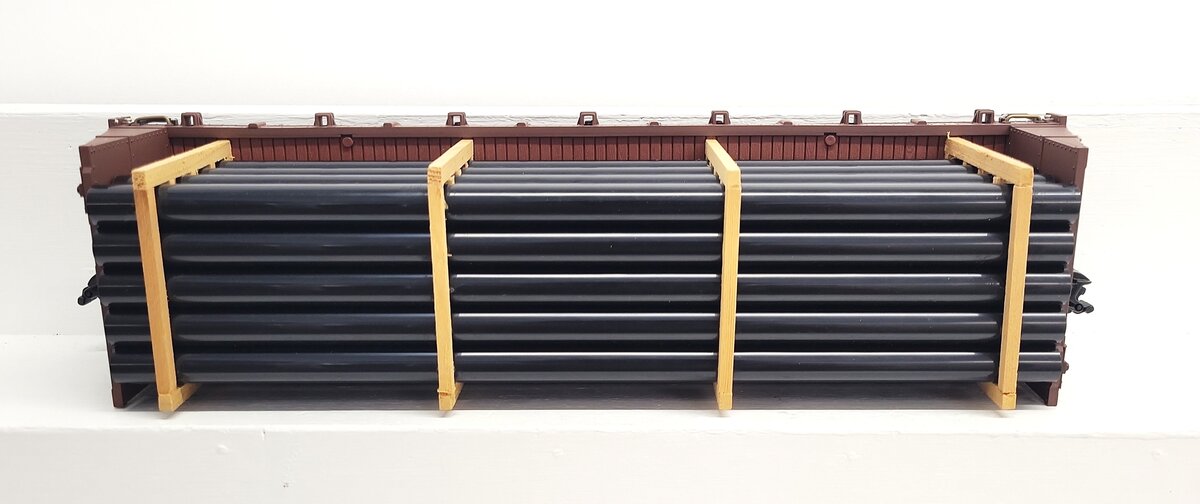 Aristo-Craft 46401 G Northern Pacific Bulkhead Flatcar w/ Load (Metal Wheels) LN/Box