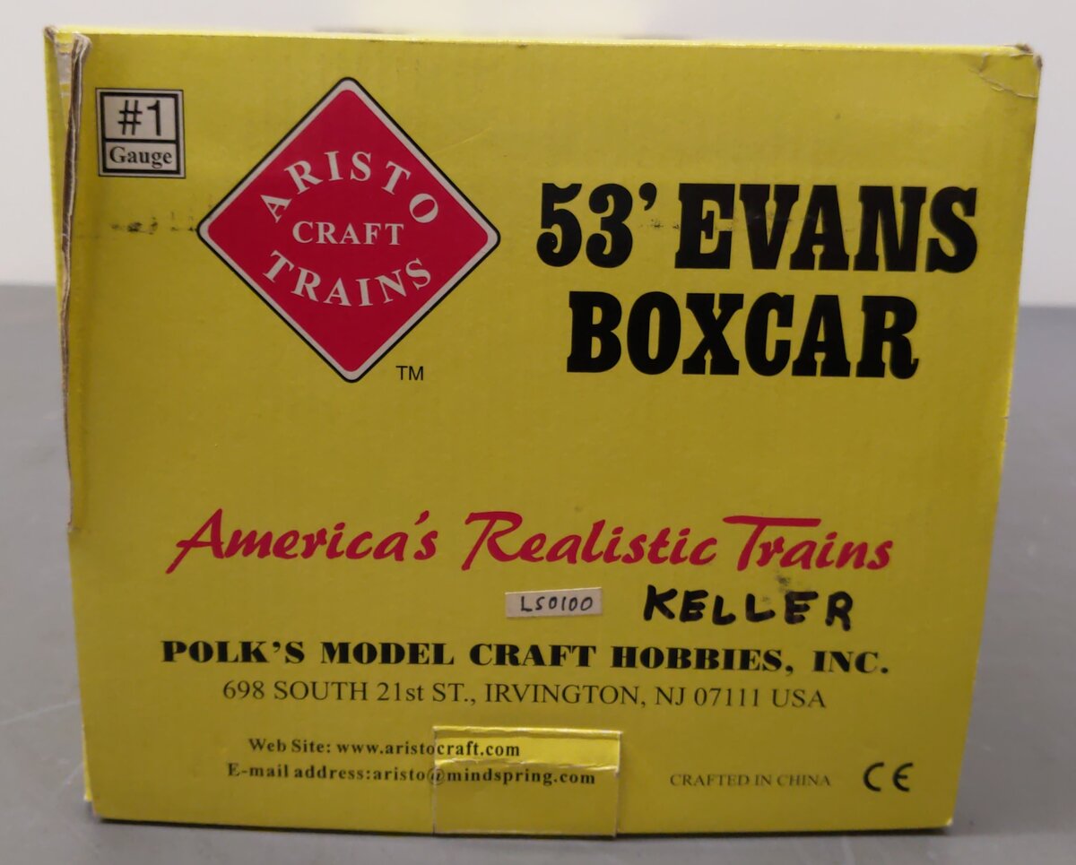 Aristo-Craft 50015 G Scale Railbox 53' Evans Boxcar EX/Box