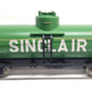 Aristo-Craft 41305 G Scale Sinclair Single Dome Tank Car LN/Box