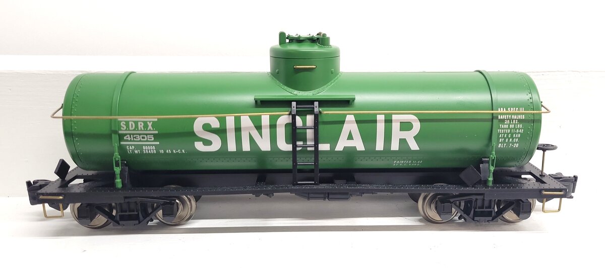 Aristo-Craft 41305 G Scale Sinclair Single Dome Tank Car LN/Box