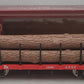 Bachmann 93502 G Santa Fe Flatcar w/ 5 Logs EX/Box