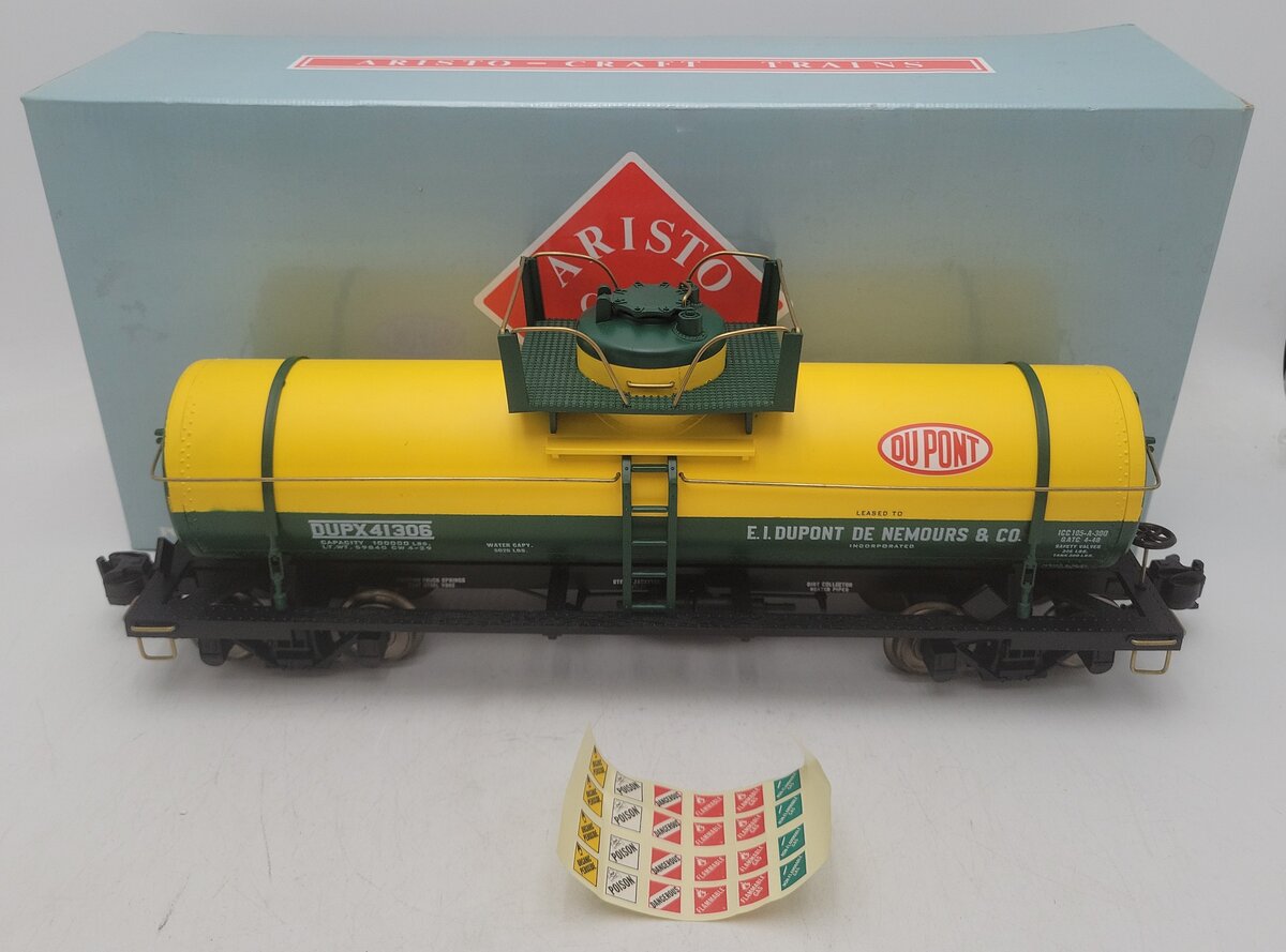 Aristo-Craft 41306 Dupont Single Dome Tank Car #41306 EX/Box