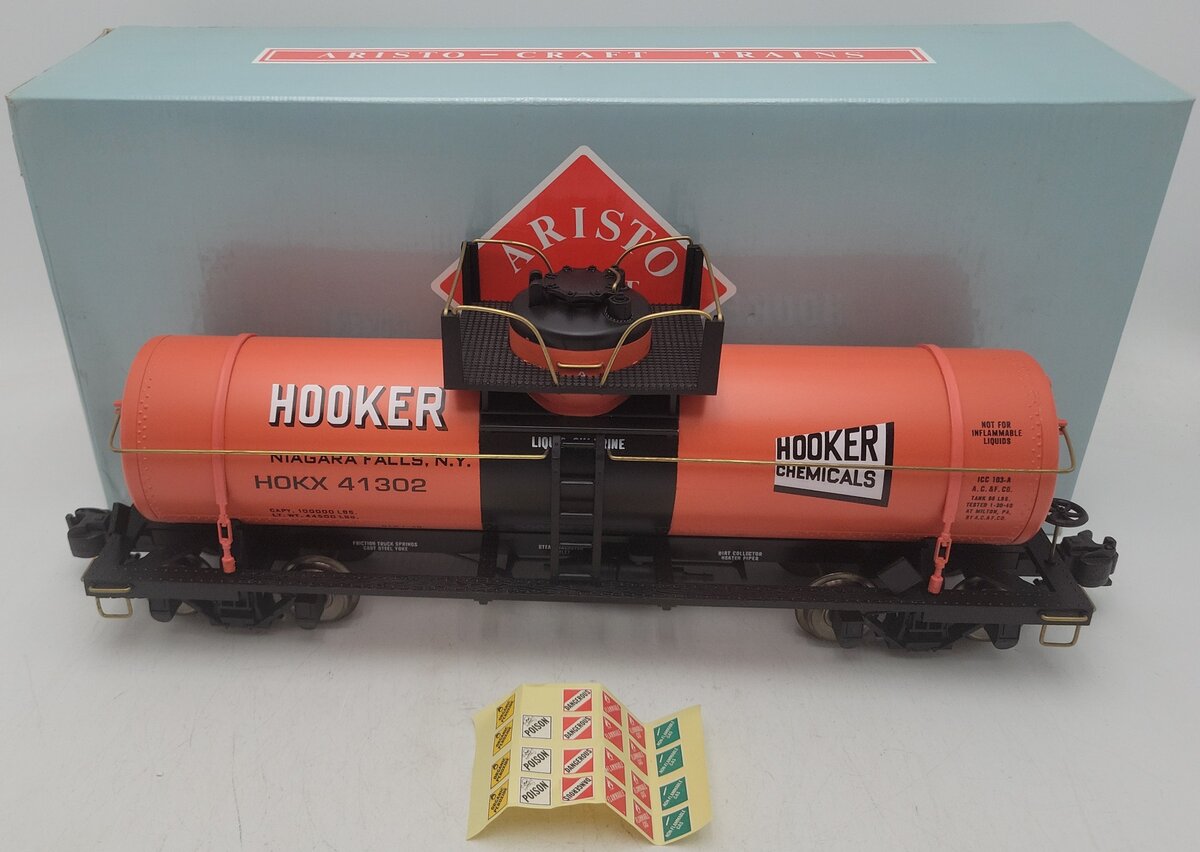 Aristo-Craft 41302 G Scale Hooker Single Dome Tank Car EX/Box