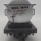 Bachmann 93435 G Scale Mobilgas Single Dome Tank Car #1443 EX/Box