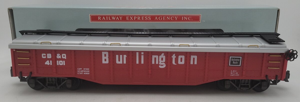 Aristo-Craft 41101 G Scale Burlington Covered Gondola - Metal Wheels EX/Box