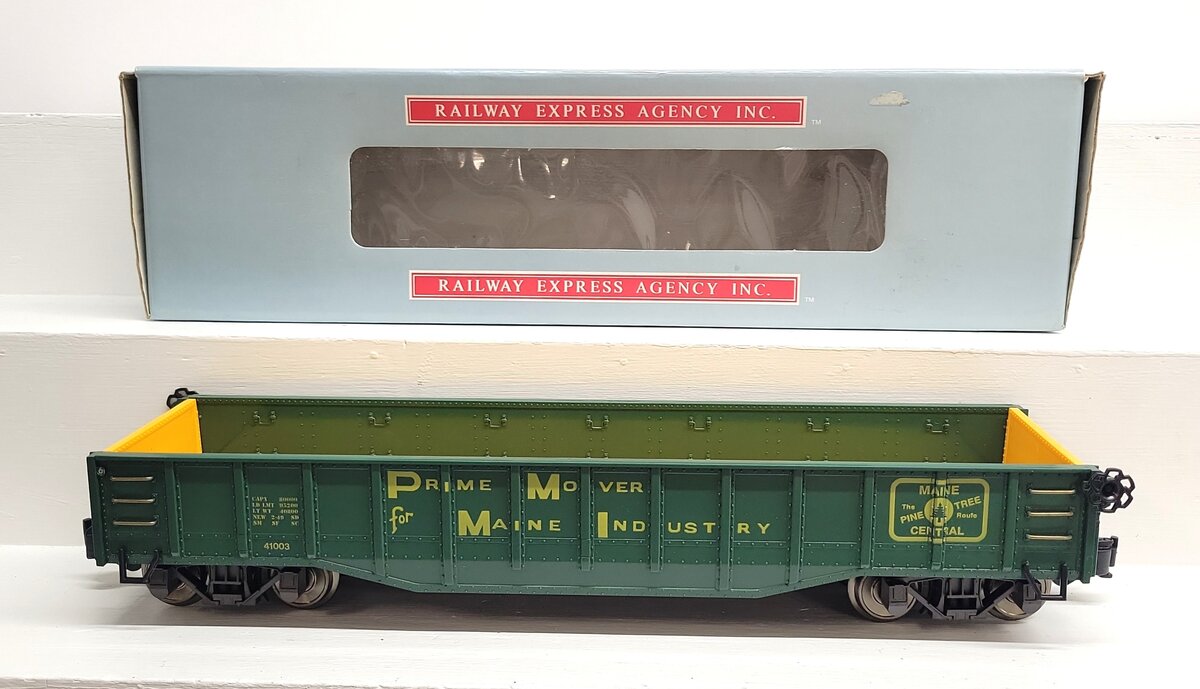 Aristo-Craft 41003 Maine Central Drop-End Gondola- Metal Wheels NIB
