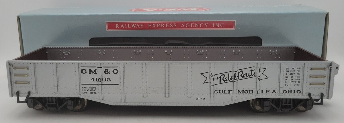 Aristo-Craft 41005 G Scale GM&O Drop End Gondola EX/Box