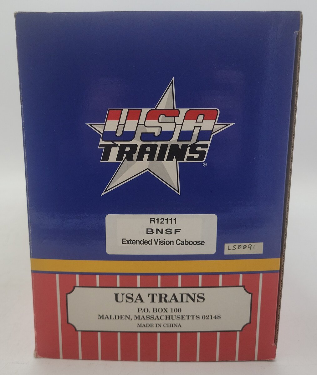 USA Trains R12111 G Burlington Northern Santa Fe Extended Vision Caboose #3625 EX/Box
