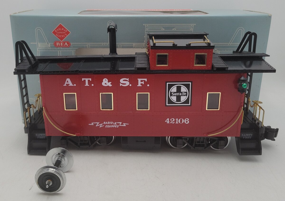 Aristo-Craft 42106 G Scale Santa Fe REA Caboose #42106 VG/Box