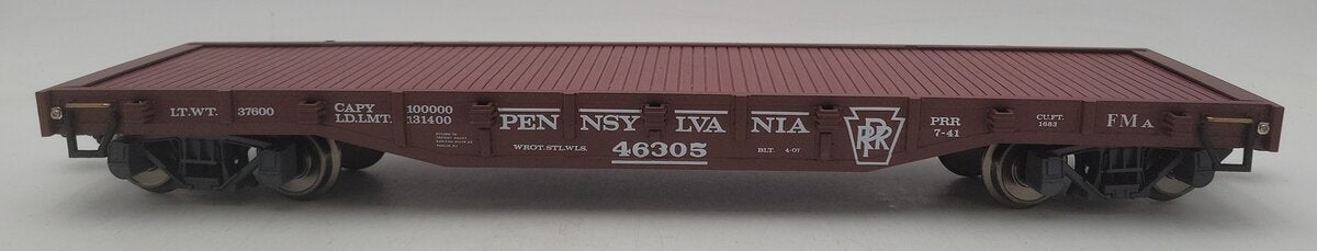 Aristo-Craft 46305 G Scale Pennsylvania Flatcar #46305 EX/Box